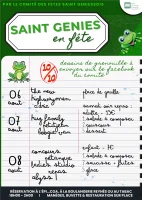AFFICHE &copy; COMITE DES FETES SAINT GENIESSOIS