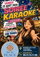 Affiche soiree karaoke  &copy; Sur la place 