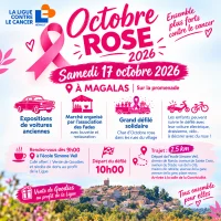 Octobre Rose &agrave; Magalas &copy; La ligue contre le cancer