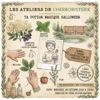 AtelierHerboristerie28octobre-Halloween-web &copy; Ch&acirc;teau-Abbaye de Cassan