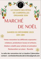 Marché de Noël-Comité des fêtes Cabrerolles-OT AVANTMONTS 2023 © CDF CABREROLLES