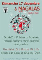 AFFICHE NOEL - Marché Magalas - OT AVANT MONTS 2023 © Mairie de Magalas